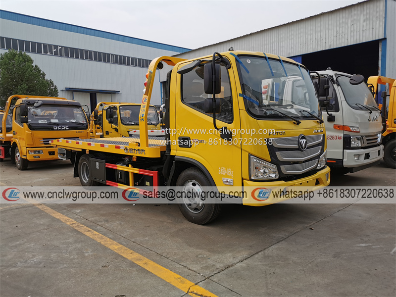 Foton Euro5 6 wheeler 3 ton 4 ton auto rescue wrecker tow truck