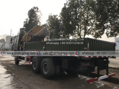 Sinotruk HOWO 6x6 AWD Knuckle Boom Truck mounted XCMG 25 Ton Folding Arm Crane