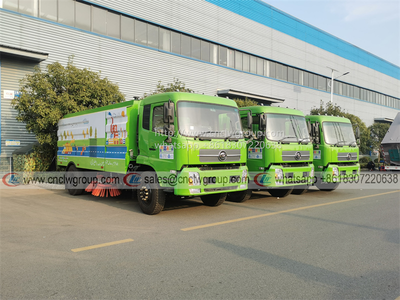 Chengli CL brand 17m3 road wash sweeper truck airport cleaning washing road sweeper