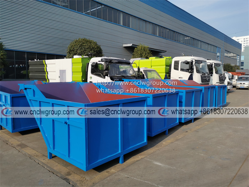 CLW LJX061BB 4CBM skip loader waste bin garbage box hopper