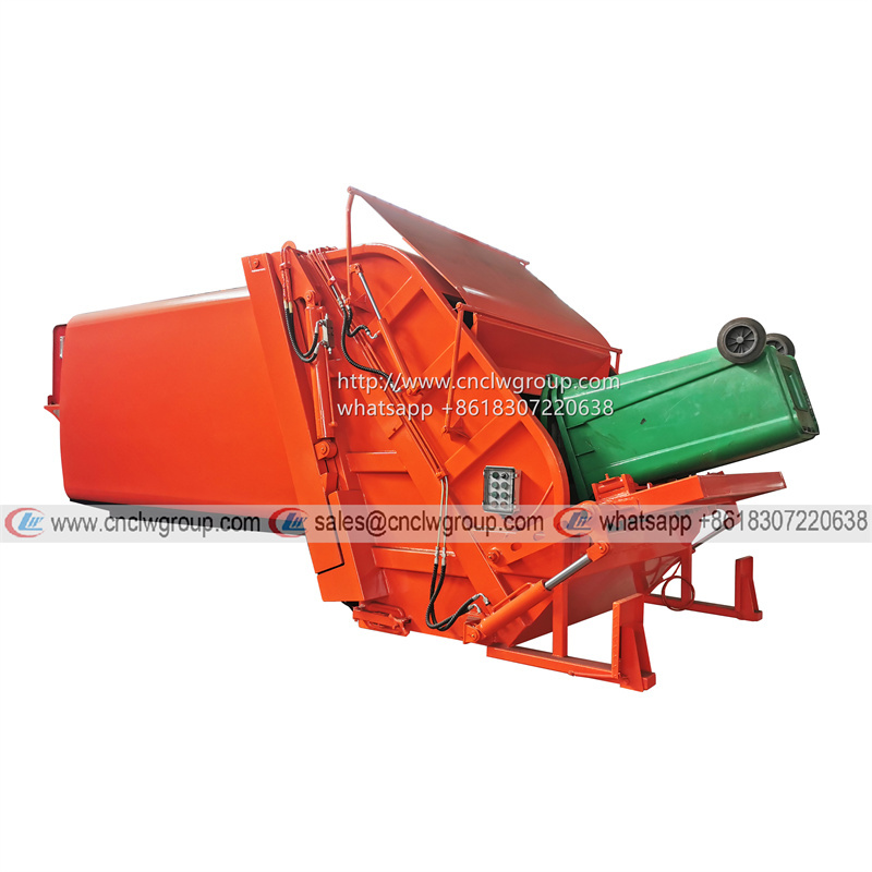 CLW ZYS05 5m3 small trash compactor garbage rubbish bin compactor upper body