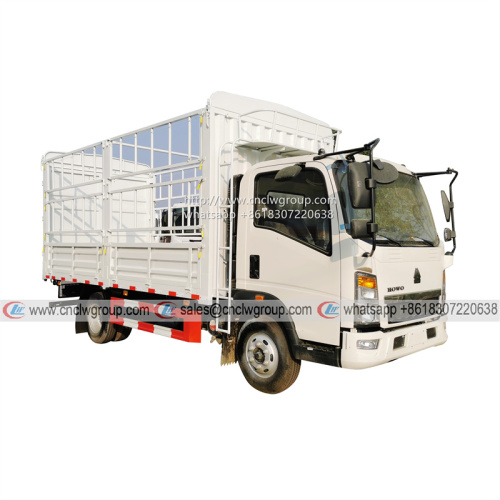 Sinotruk HOWO 5 ton/4.2m stake high fence dry cargo truck