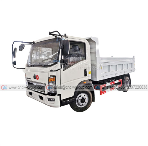 HOWO Euro4 5 ton mini dumper side dump truck for sale