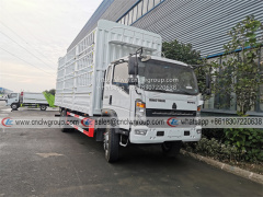 Brand new 4x2 6 wheel Sinotruck Howo Fence Lattice Grille Stake Body Cargo Truck