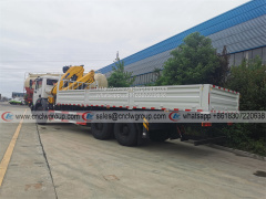 BEIBEN 6x4 RHD truck mounted XCMG 10 ton knuckle crane