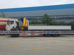 BEIBEN 6x4 RHD truck mounted XCMG 10 ton knuckle crane
