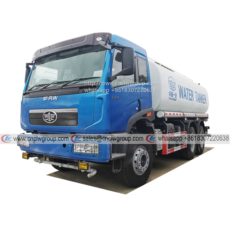 Jiefang faw right hand drive 18000l water tanker lorry price truck of water for sale