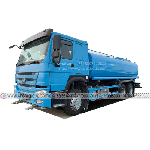 Brand new HOWO 6x4 10w 20000l mobile water carrier bowser tanker sprinkler truck