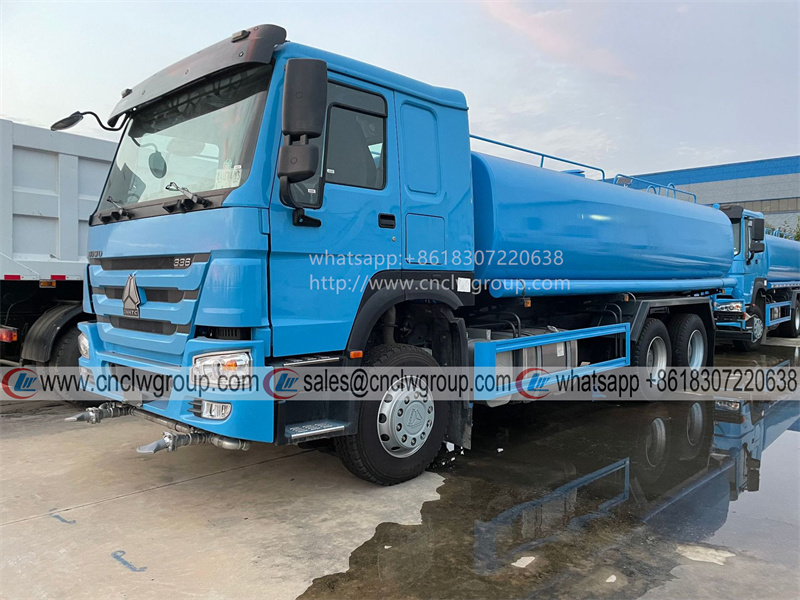 Brand new HOWO 6x4 10w 20000l mobile water carrier bowser tanker sprinkler truck