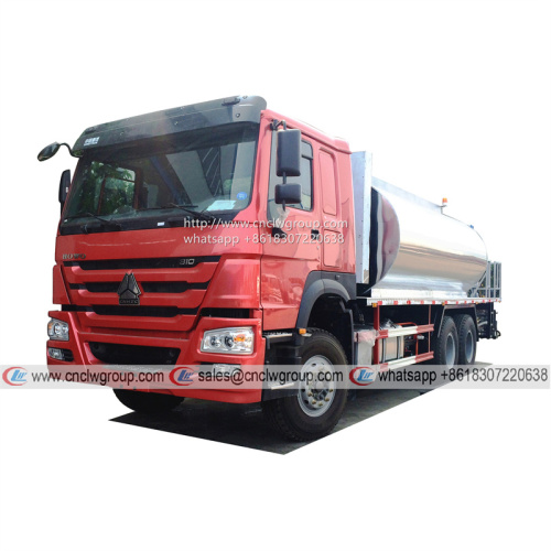 HOWO 6x4 20m3 intelligent asphalt distributor bitumen spraying tanker truck