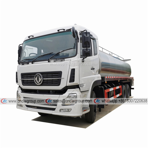 Dongfeng KL 6x4 RHD 20000 liter milk tanker truck carries fresh milk tank wagons for sale