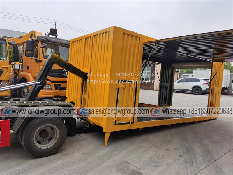 Foton 4 ton box type wrecker tow truck closed van body towing truck