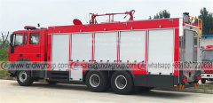 China IVECO Hongyan 10 wheel 6 ton pure dry chemical powder fire engine truck