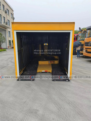 Foton 4 ton box type wrecker tow truck closed van body towing truck