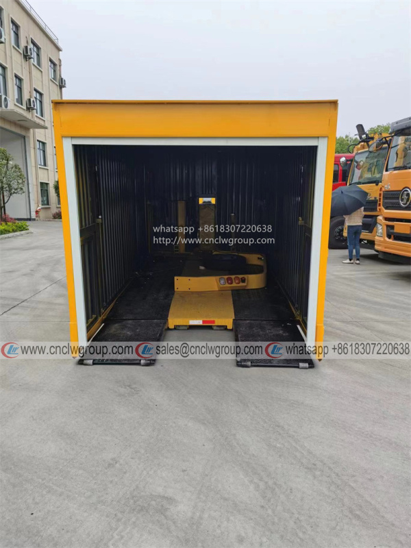 Foton 4 ton box type wrecker tow truck closed van body towing truck