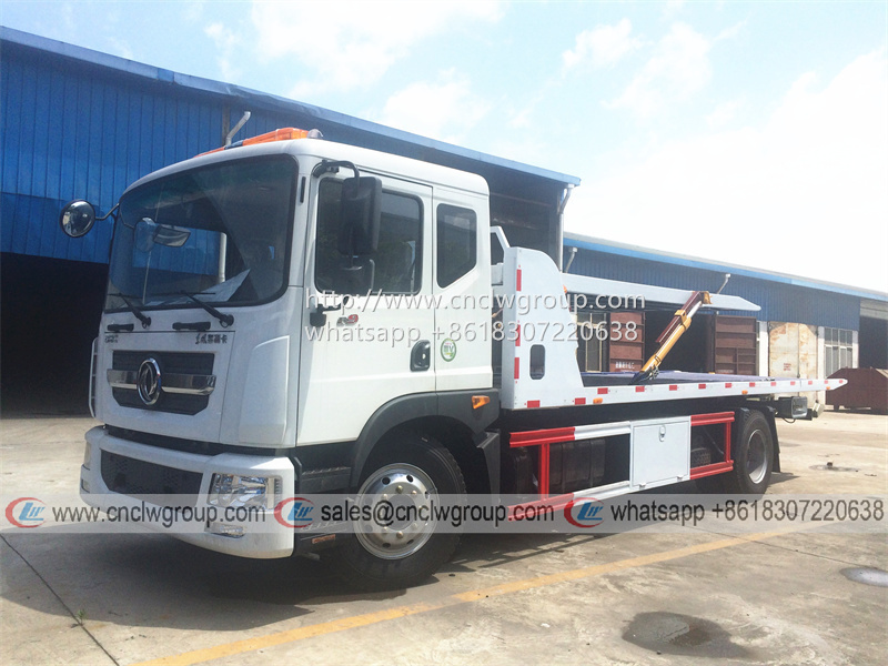 Dongfeng 1 tow 3 cars auto rescue wrecker flatbed tow truck for sale