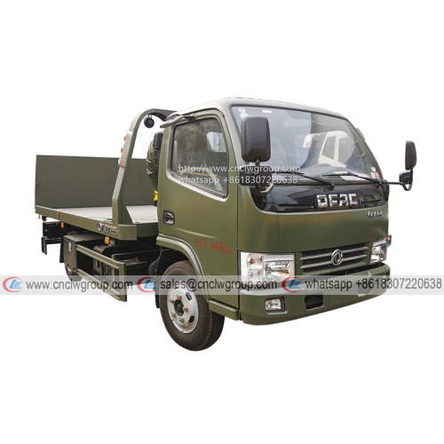 Dongfeng 3 ton small flatbed tow truck wrecker price for sale