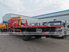 Dongfeng Cummins 190HP 6t 8t cars tow truck for breakdown truck medium duty wrecker for sale