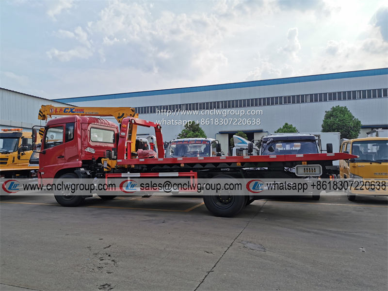 Dongfeng Cummins 190HP 6t 8t cars tow truck for breakdown truck medium duty wrecker for sale