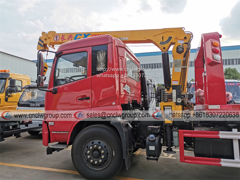 Dongfeng Cummins 190HP 6t 8t cars tow truck for breakdown truck medium duty wrecker for sale