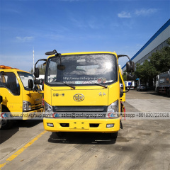 FAW 4 ton wrecker light duty car carrier flat bed tow truck