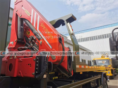 Sinotruk HOWO 4x4 crane wrecker tow truck mounted SANY Palfinger 6.2 ton knuckle crane for sale