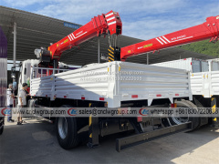 ISUZU GIGA 4x2 6 Wheel Boom Truck Telescopic Truck with 10 ton Extension Crane