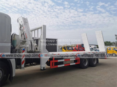 SHACMAN H3000 10 wheel self loading truck with 5 ton knuckle boom crane & 10 ton winch