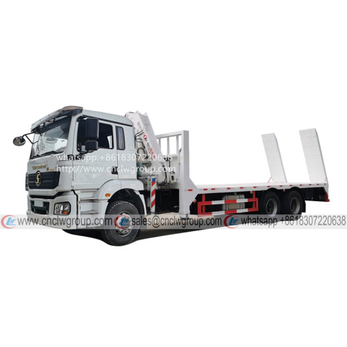 SHACMAN H3000 10 wheel self loading truck with 5 ton knuckle boom crane & 10 ton winch