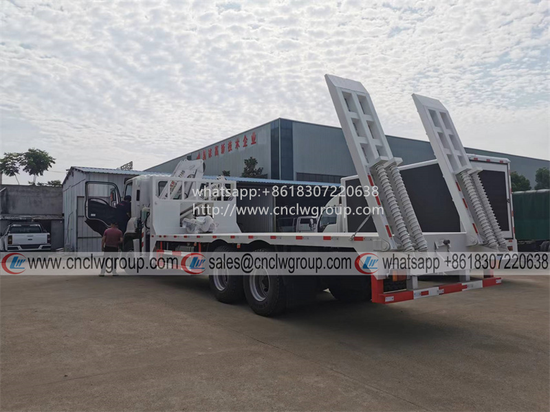 SHACMAN H3000 10 wheel self loading truck with 5 ton knuckle boom crane & 10 ton winch