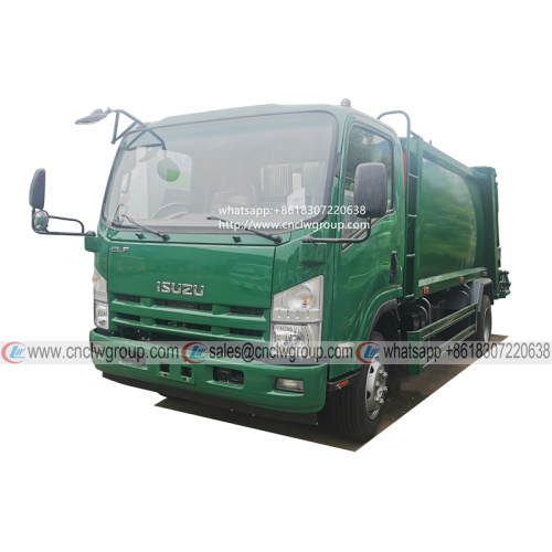 ISUZU 700P FRR 8cbm heavy garbage compactor truck for life garbage compressor