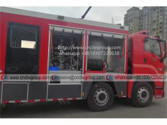 ISUZU GIGA 8x4 Dry Powder Fire Engine 12 Wheel Water + Foam + Power DCP fire fighting truck