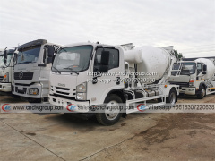 ISUZU FRR 3m3 4m3 cement mixer concrete transit mixer tanker truck