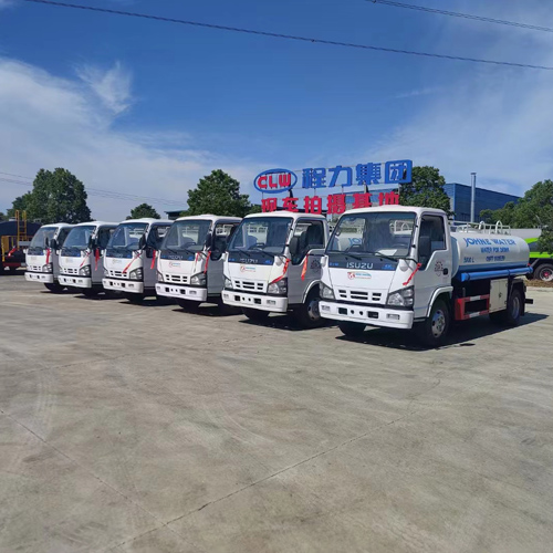 Export Order:6 units ISUZU 5000 liter Stainless Steel Drinking Water Lorry Trucks