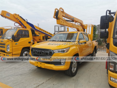 Foton 4x4 awd pick up manlift 8m 10m aerial work platform basket car bucket pickup for sale