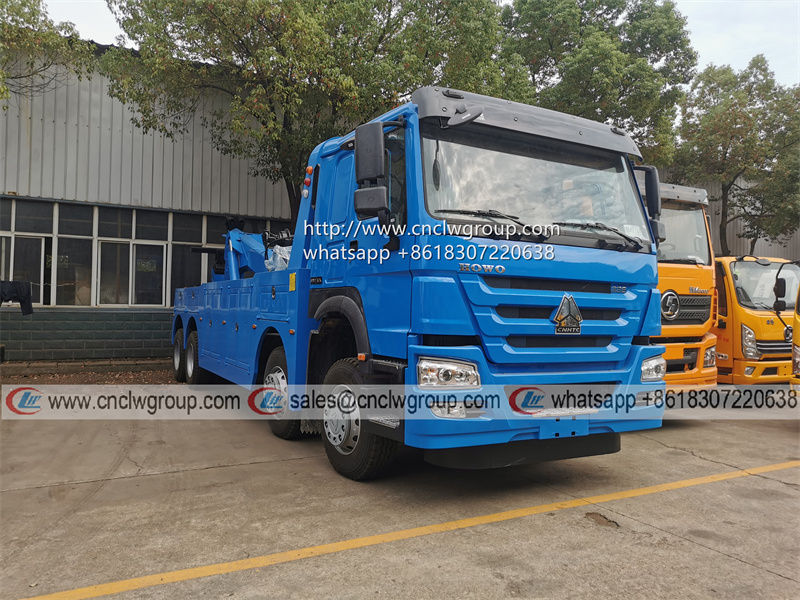 Sinotruk HOWO 8x4 30 ton heavy duty wrecker tow truck towing lifting combination wrecker