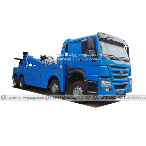 Sinotruk HOWO 8x4 30 ton heavy duty wrecker tow truck towing lifting combination wrecker