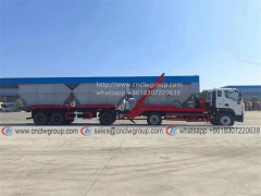 Foton 10t arm roll skip loader garbage truck with waste bin carrier trailer
