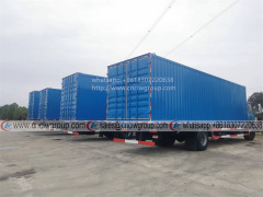 Dongfeng 4x2 single axle 9.5 meter box cargo truck