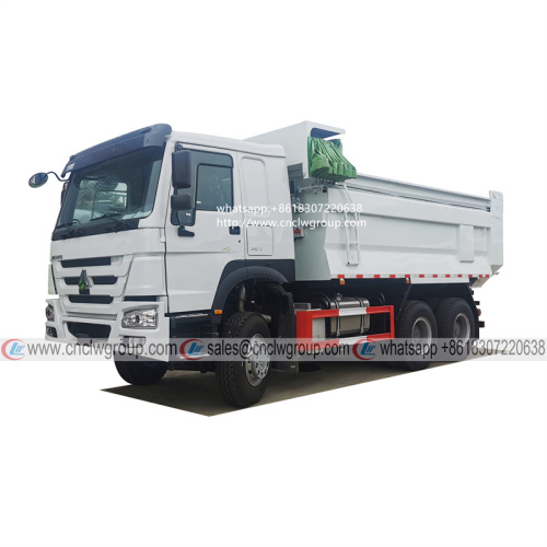 HOWO 6x4 20cbm muck soil dump truck with electric tarpaulin