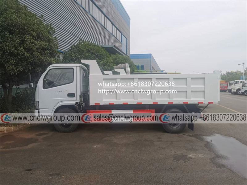Dongfeng euro3 5 ton dumper 4cbm tipper truck