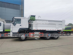 HOWO 6x4 20cbm muck soil dump truck with electric tarpaulin