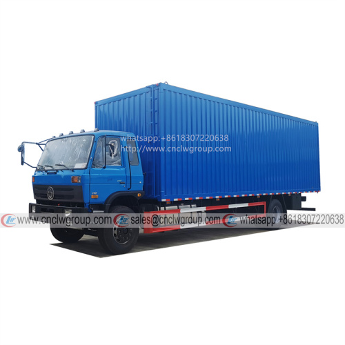 Dongfeng 4x2 single axle 9.5 meter box cargo truck