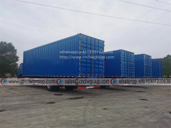 Dongfeng 4x2 single axle 9.5 meter box cargo truck