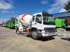 ISUZU 5cbm 6cbm concrete mixer dry or wet cement material transit mixer truck