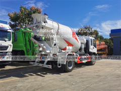 ISUZU 5cbm 6cbm concrete mixer dry or wet cement material transit mixer truck