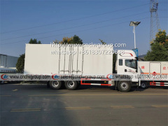 FAW 6x4 Euro5 8.5 meter box cargo truck