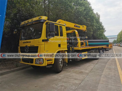 SHACMAN L3000 8 ton wrecker tow truck installed 6.3 ton crane