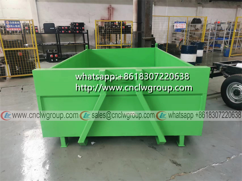 CLW LJX050GB 5CBM hooklift dump box skip garbage bins