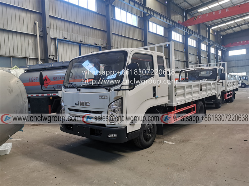 JMC single half cab 4.5m lorry fence cargo truck